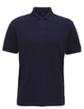 Heren Polo Asquith & Fox Super Smooth Knit navy